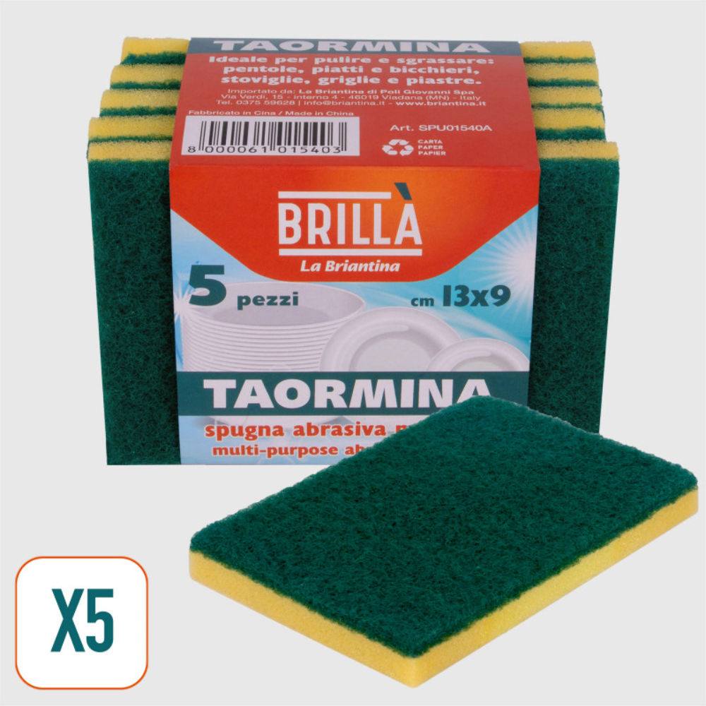 SPUGNE ABRASIVE TAORMINA - 5PZBriantina