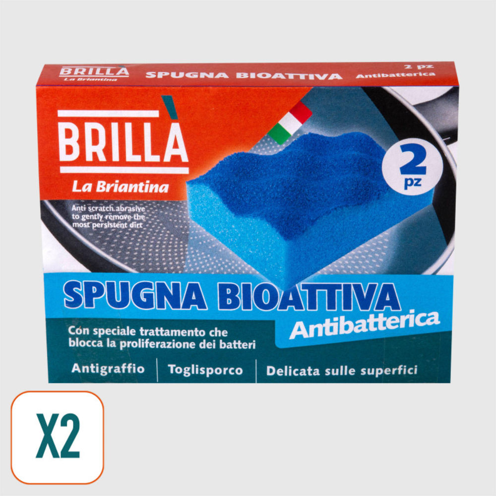 SPUGNE BIOATTIVA ANTIBATTERICA - 2PZBriantina