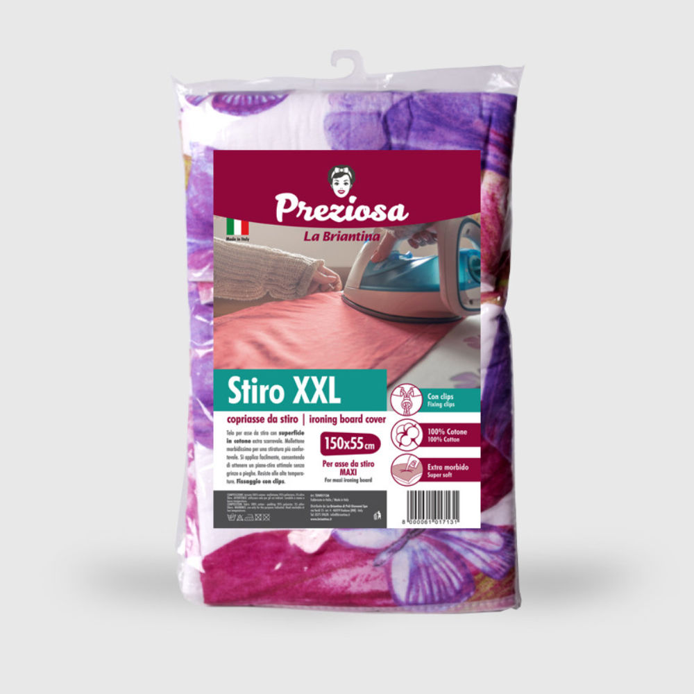 COPRIASSE DA STIRO - CLIPS - 150x55CMBriantina