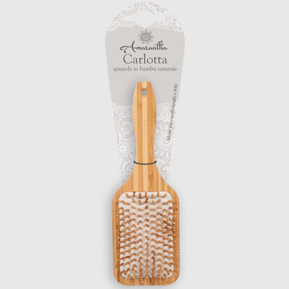 Spazzola Capelli Bambù - Carlotta RettangolareLa Briantina