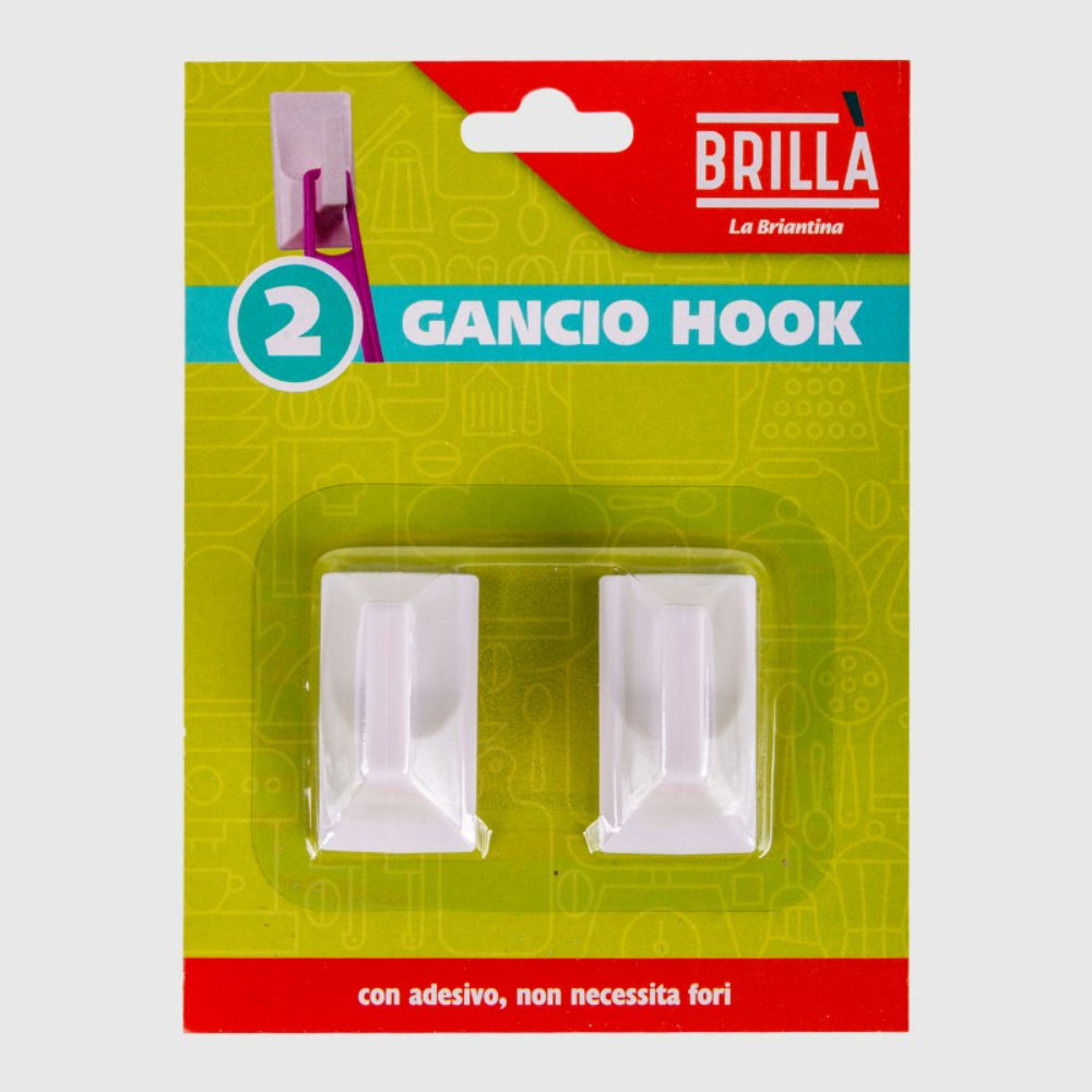 GANCI IN PLASTICA HOOK - 2PZBriantina