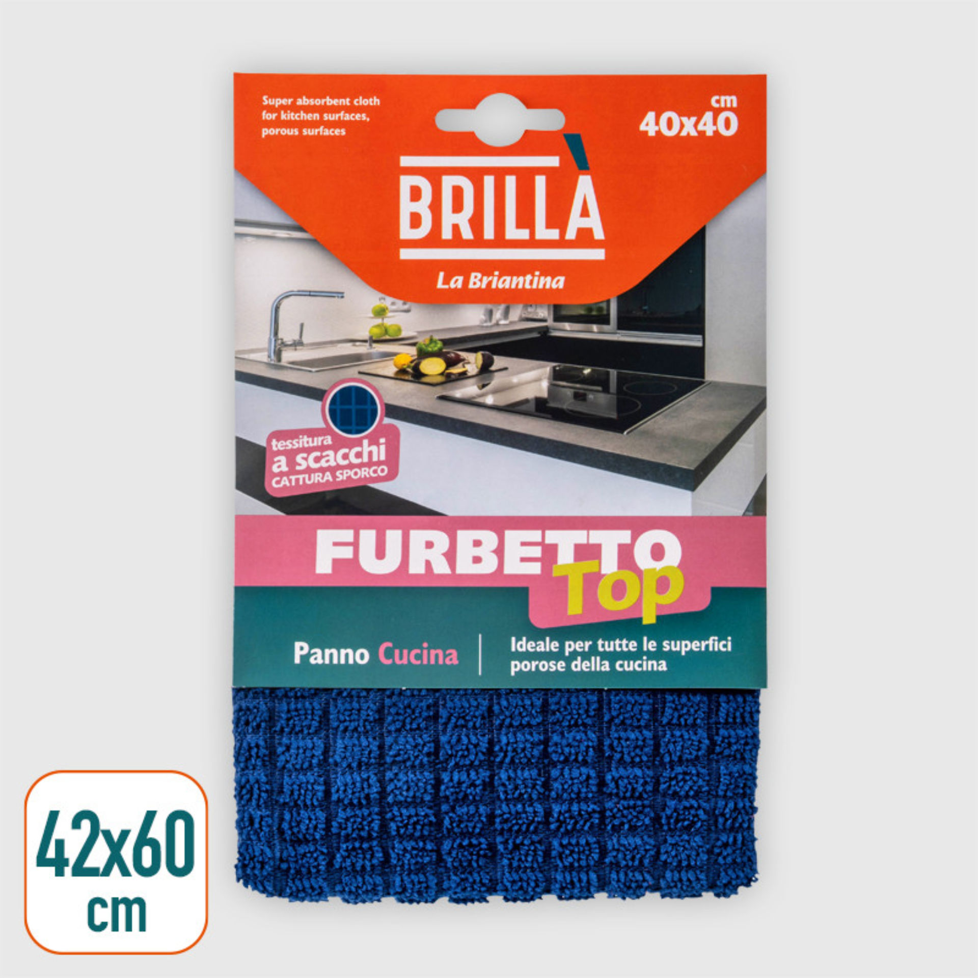 PANNO CATTURASPORCO CUCINA - 40x40CMBriantina