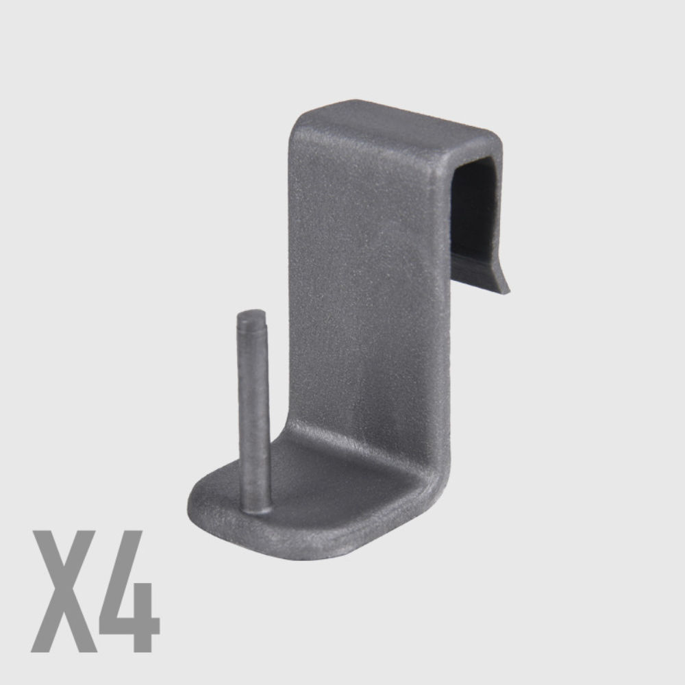 GANCI IN PP PER TANDINE VETRO 5MM - 4PZBriantina