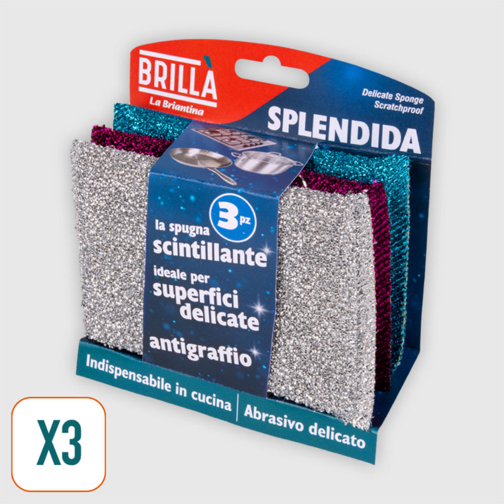 SPUGNE SPLENDIDA - SUPERFICI DELICATE - 3PZBriantina