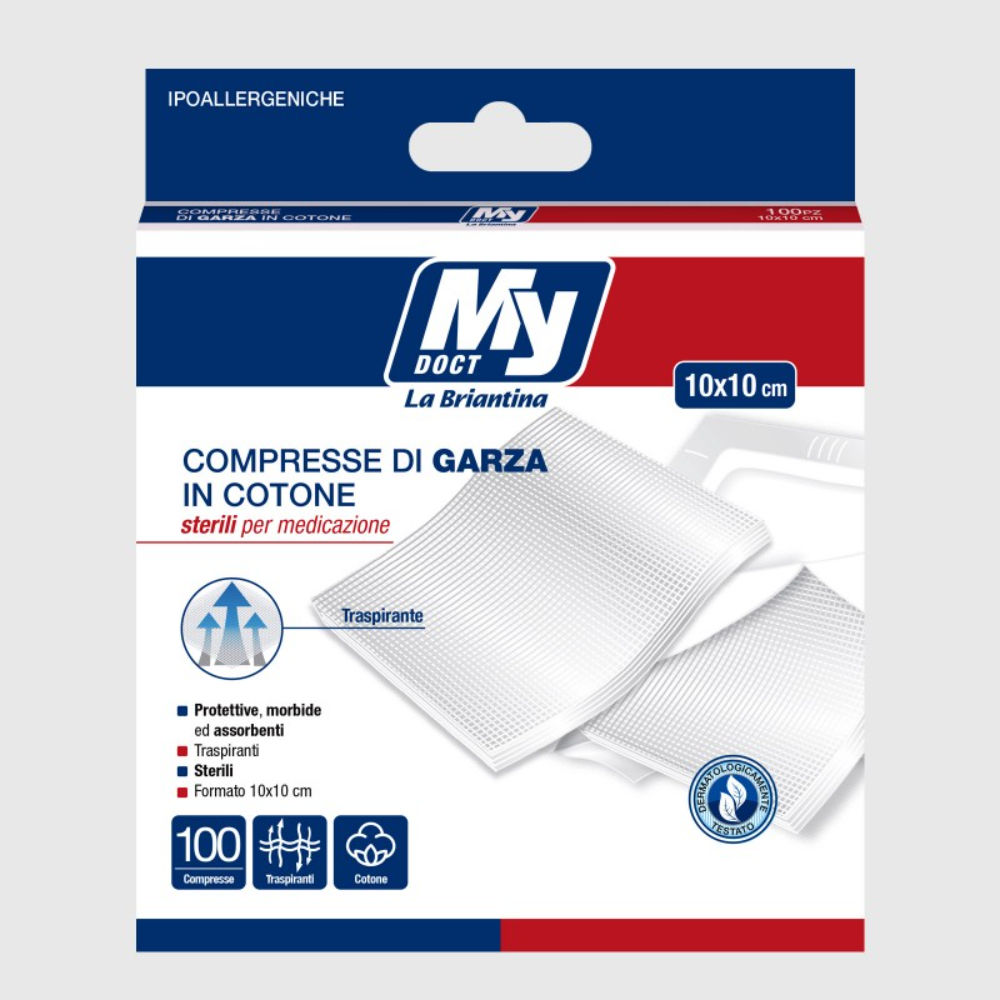 COMPRESSE DI GARZA STERILI - 100PZBriantina