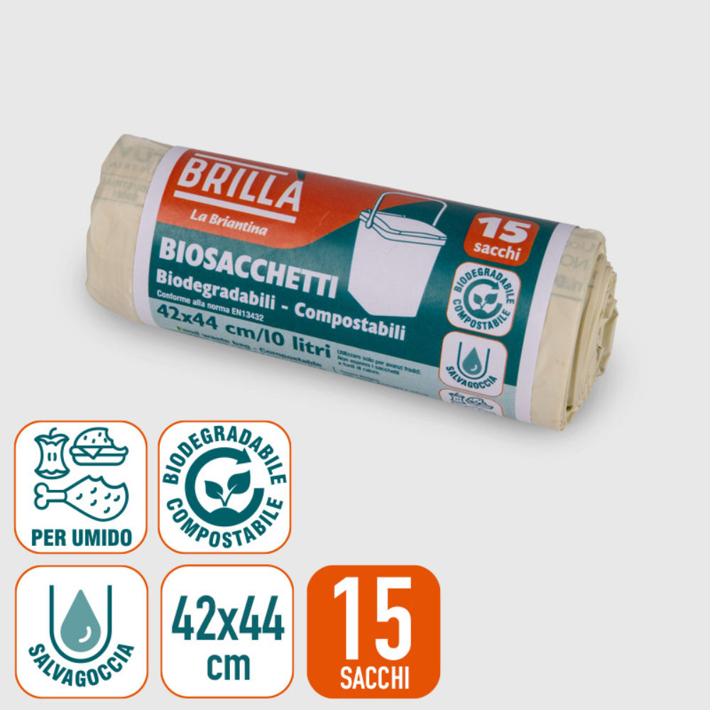 SACCHETTI BIO - UMIDO 10L - 15PZBriantina