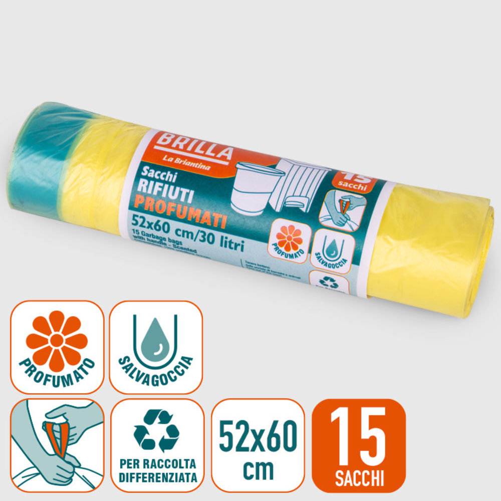 SACCHI PROFUMATI - GIALLI 30L - 15PZBriantina