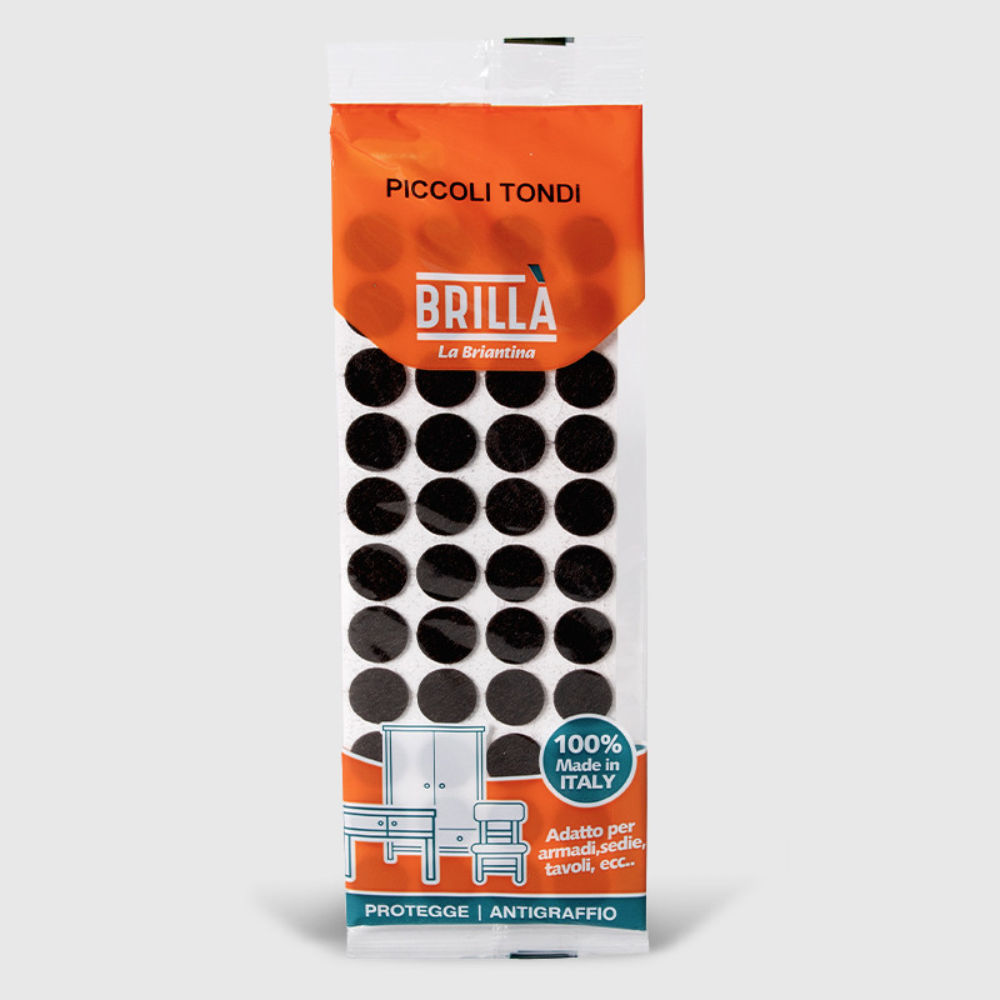 FELTRINI TONDI - MARRONE 20MM - 44PZBriantina