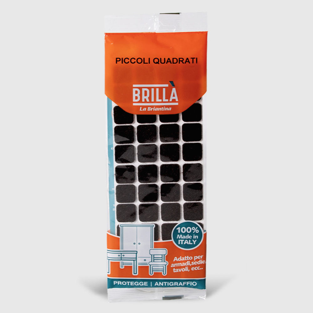 FELTRINI QUADRI - MARRONE 20x20MM - 44PZBriantina