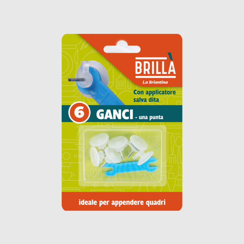 GANCIO 1 PUNTA - MULTIUSO - 6PZBriantina