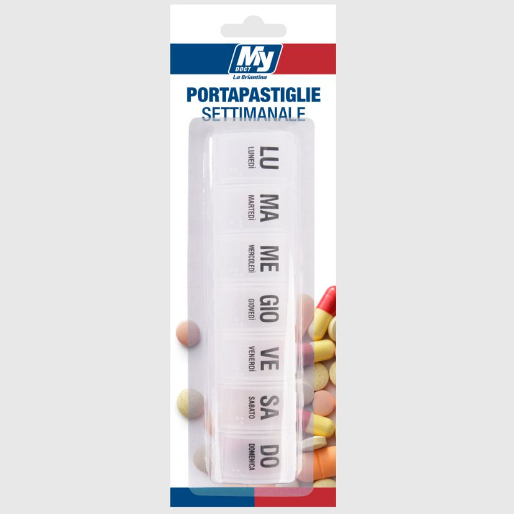 PORTAPASTIGLIE SETTIMANALE RETTANGOLAREBriantina
