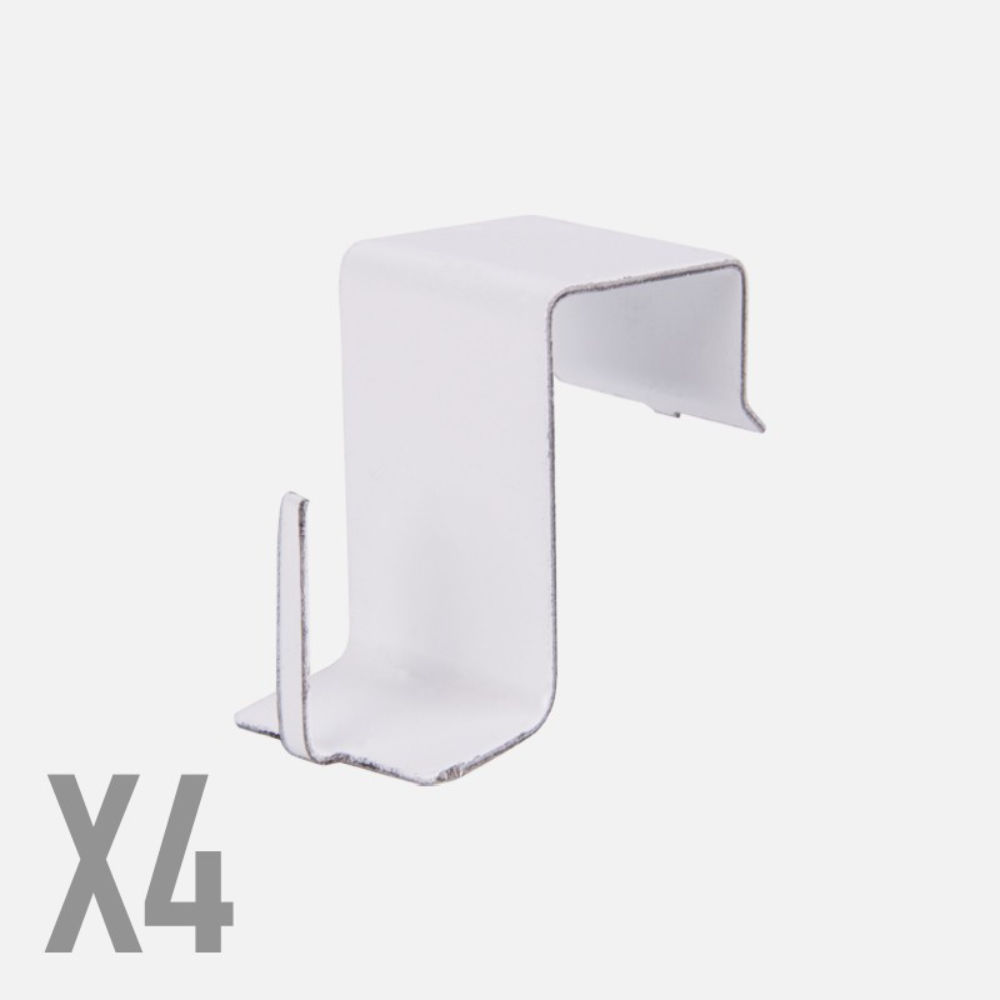 GANCI PER TENDINE VETRO BIANCO 18MM - 4PZBriantina