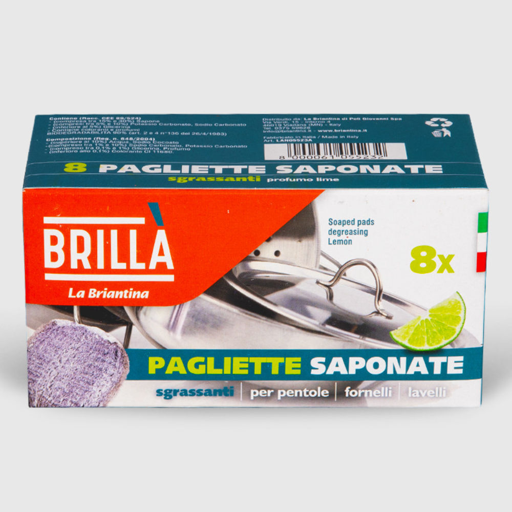 TAMPONI IN LANA D'ACCIAIO SAPONATA - 8PZBriantina