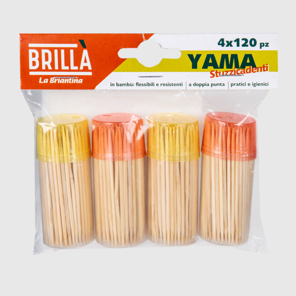 STUZZICADENTI BRIAN RISPARMIO 4 BARATTOLI 120 PBriantina