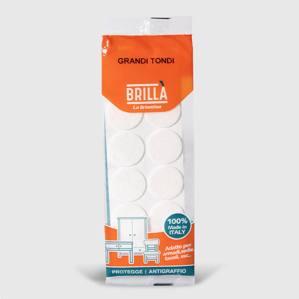 FELTRINI TONDI - BIANCO 40MM - 12PZBriantina
