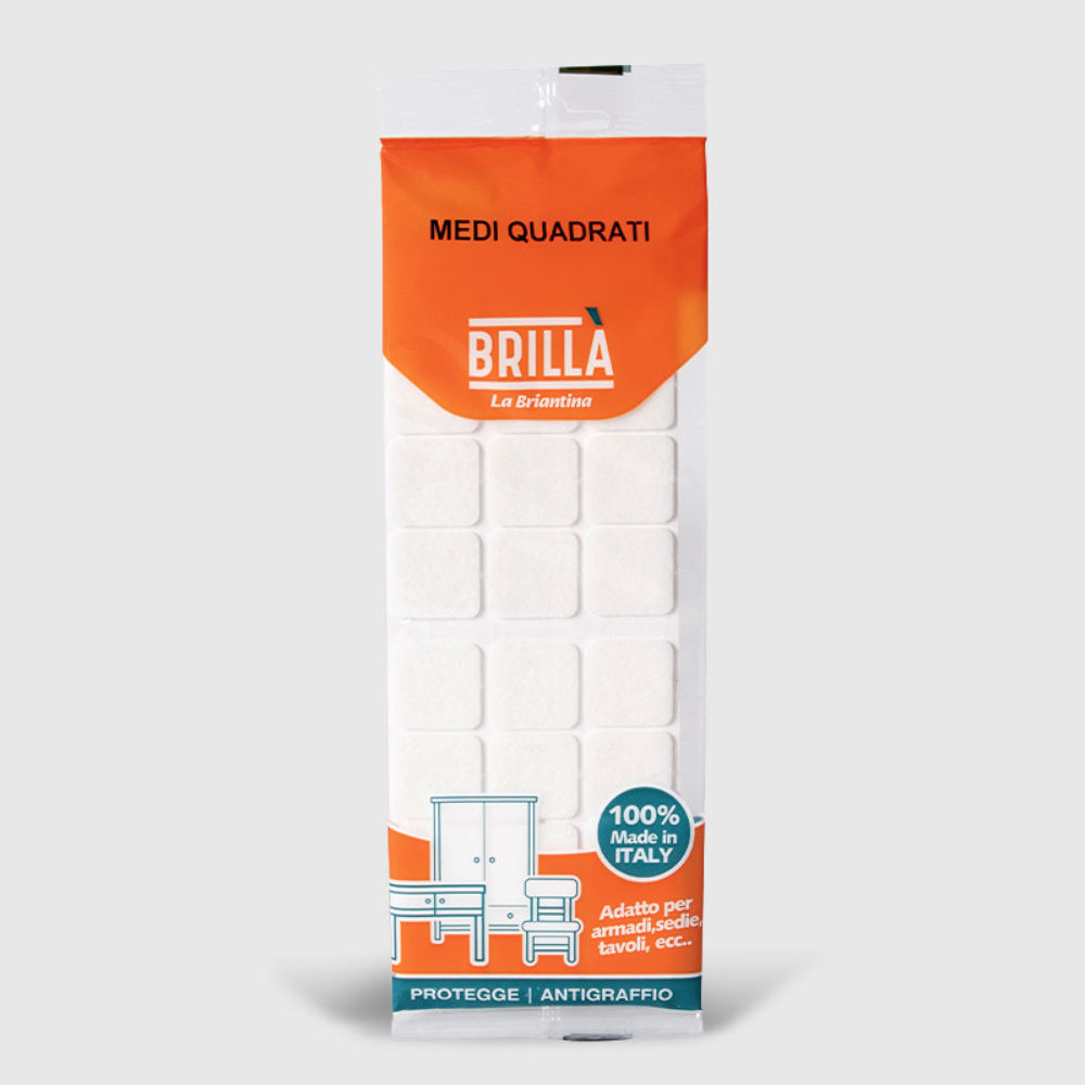 FELTRINI QUADRI - BIANCO 28x28MM - 24PZBriantina