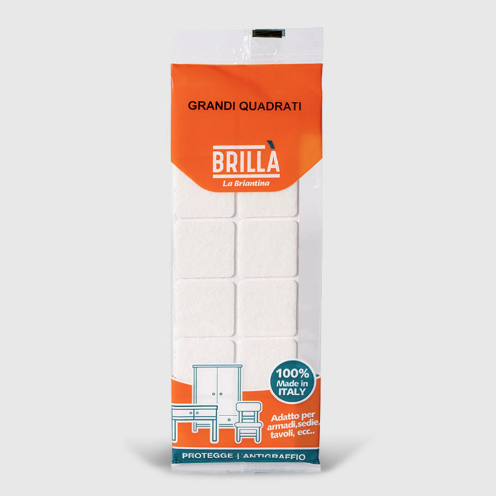 FELTRINI QUADRI - BIANCO 40x40MM - 12PZBriantina