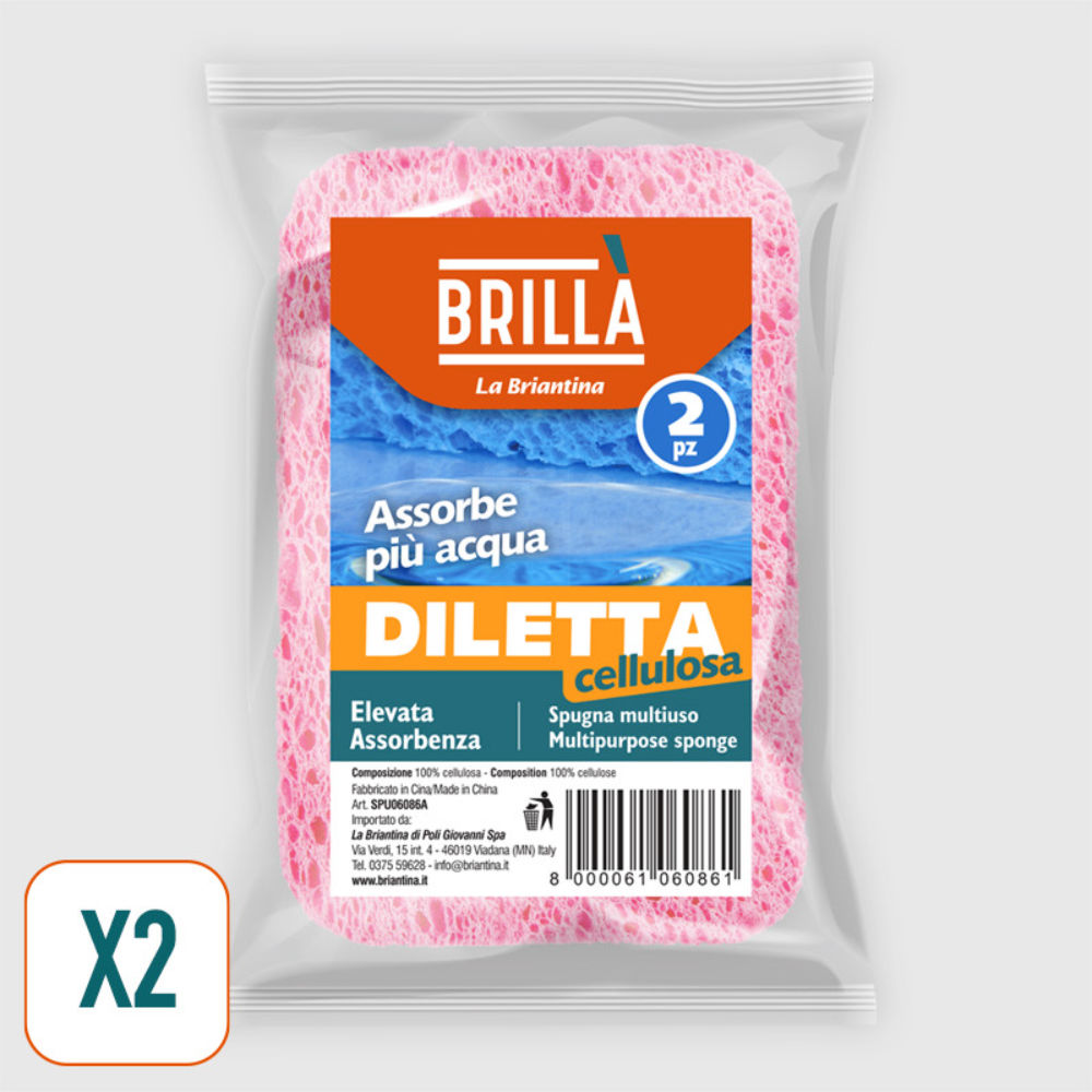 SPUGNA CELLULOSA DILETTA - 2PZBriantina