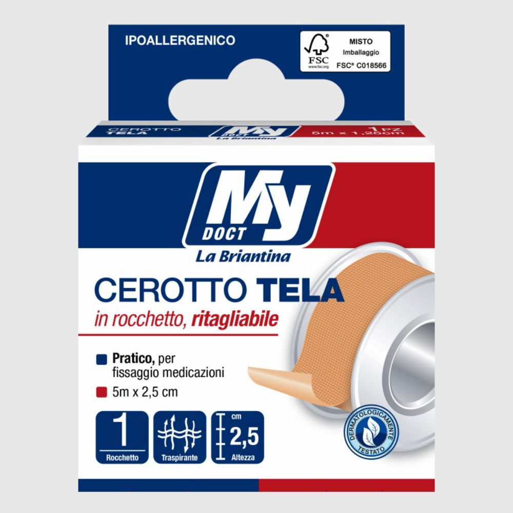 CEROTTO TELATO IN ROCCHETTO - 2,5CM x 5MBriantina