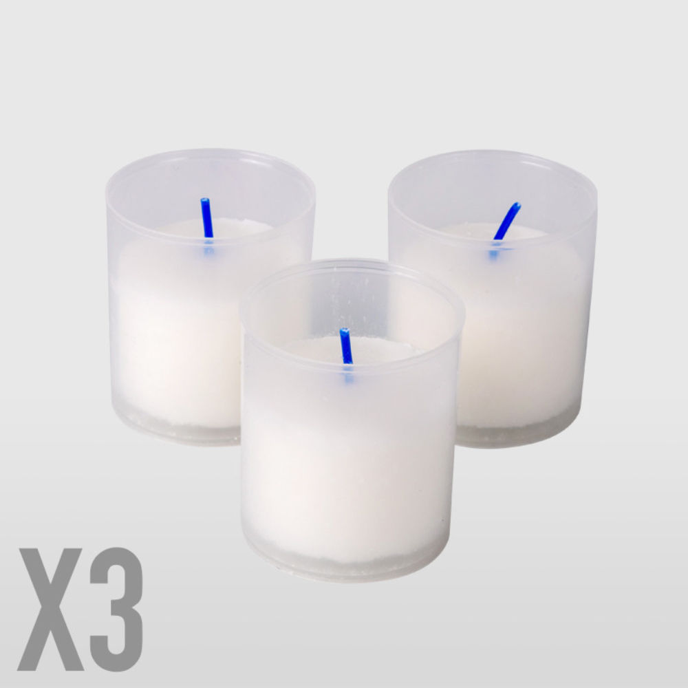 LUMINI IN CERA 10/B - BIANCO - 3PZLa Briantina