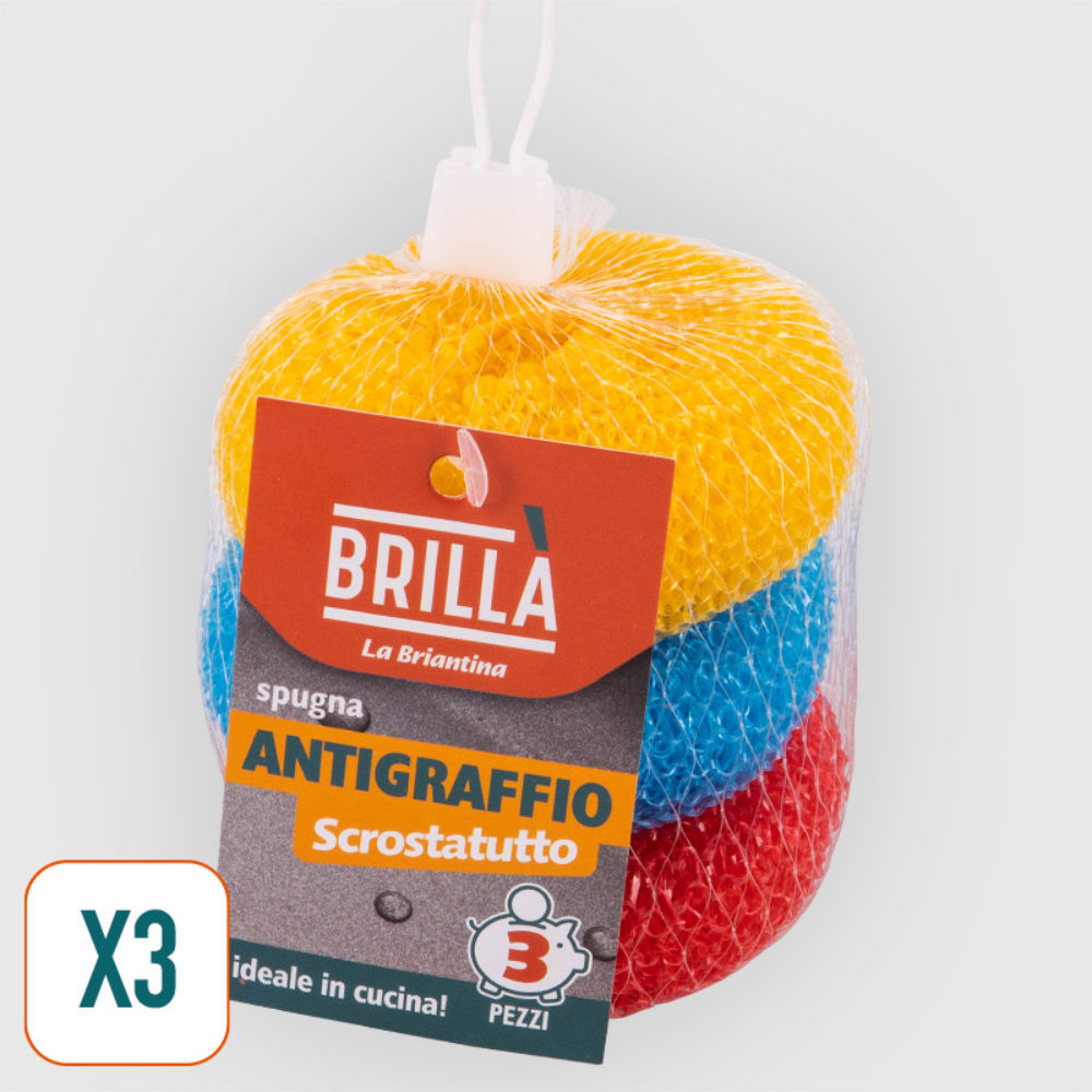 SPUGNE ANTIGRAFFIO SCROSTATUTTO - 3PZBriantina