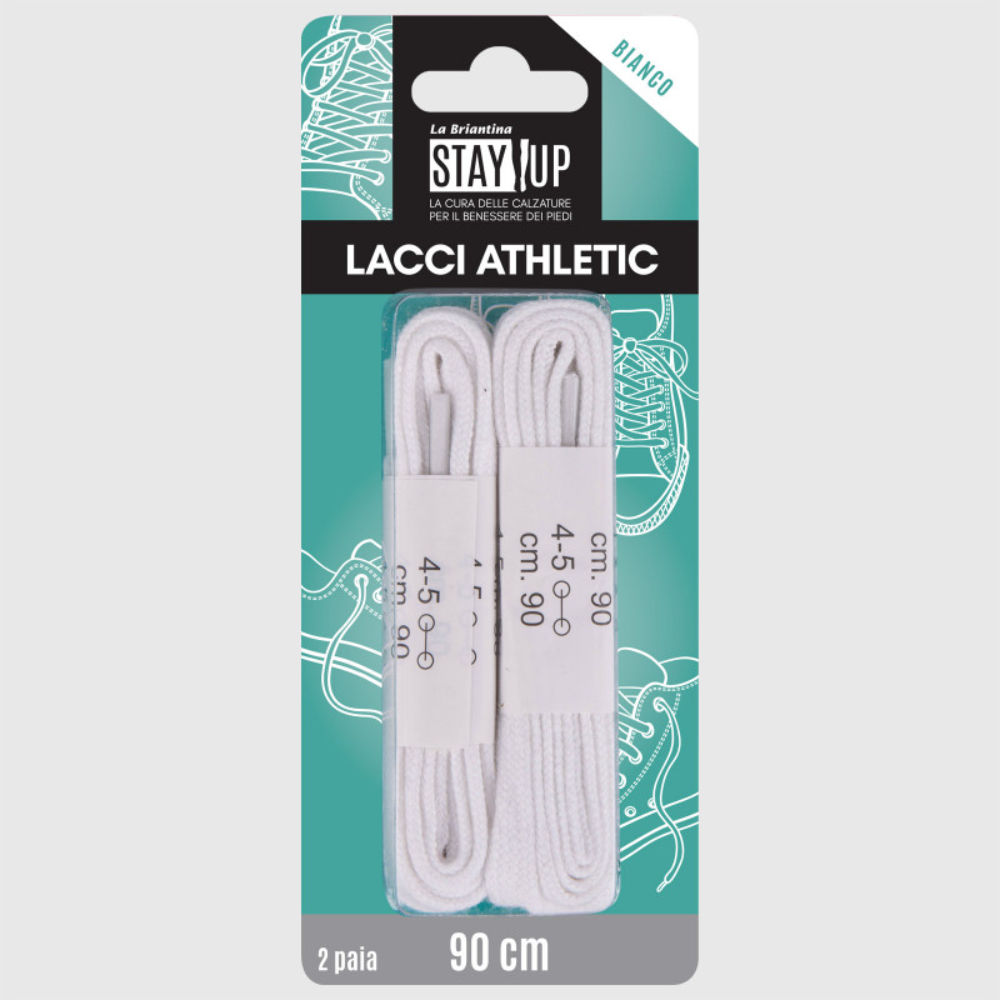 LACCI SCARPE PIATTI - BIANCO - 90CMBriantina