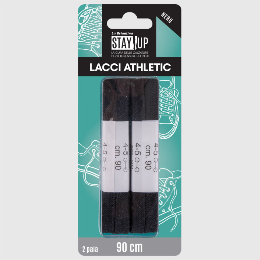 LACCI SCARPE PIATTI - NERO - 90CMBriantina