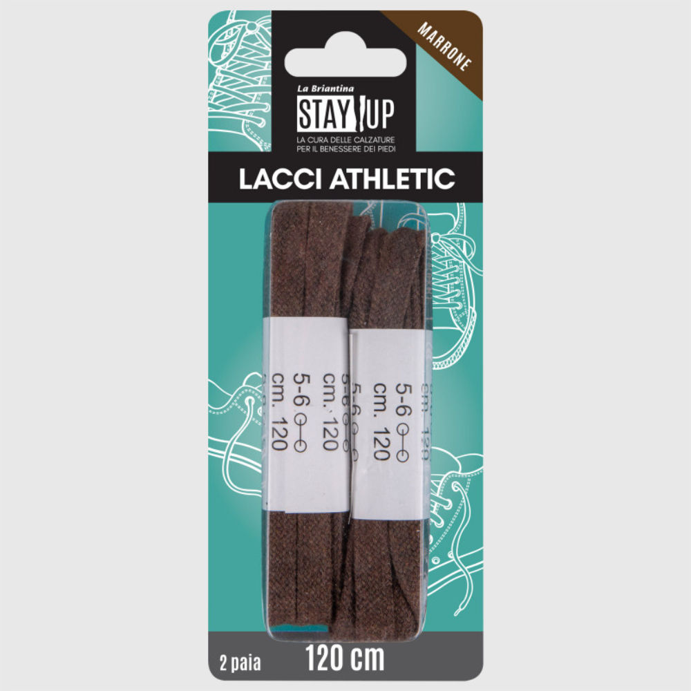 LACCI SCARPE PIATTI - MARRONE - 120CMBriantina