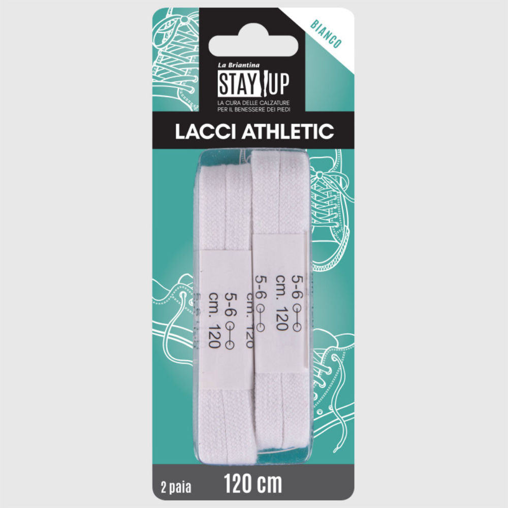 LACCI SCARPE PIATTI - BIANCO - 120CMBriantina