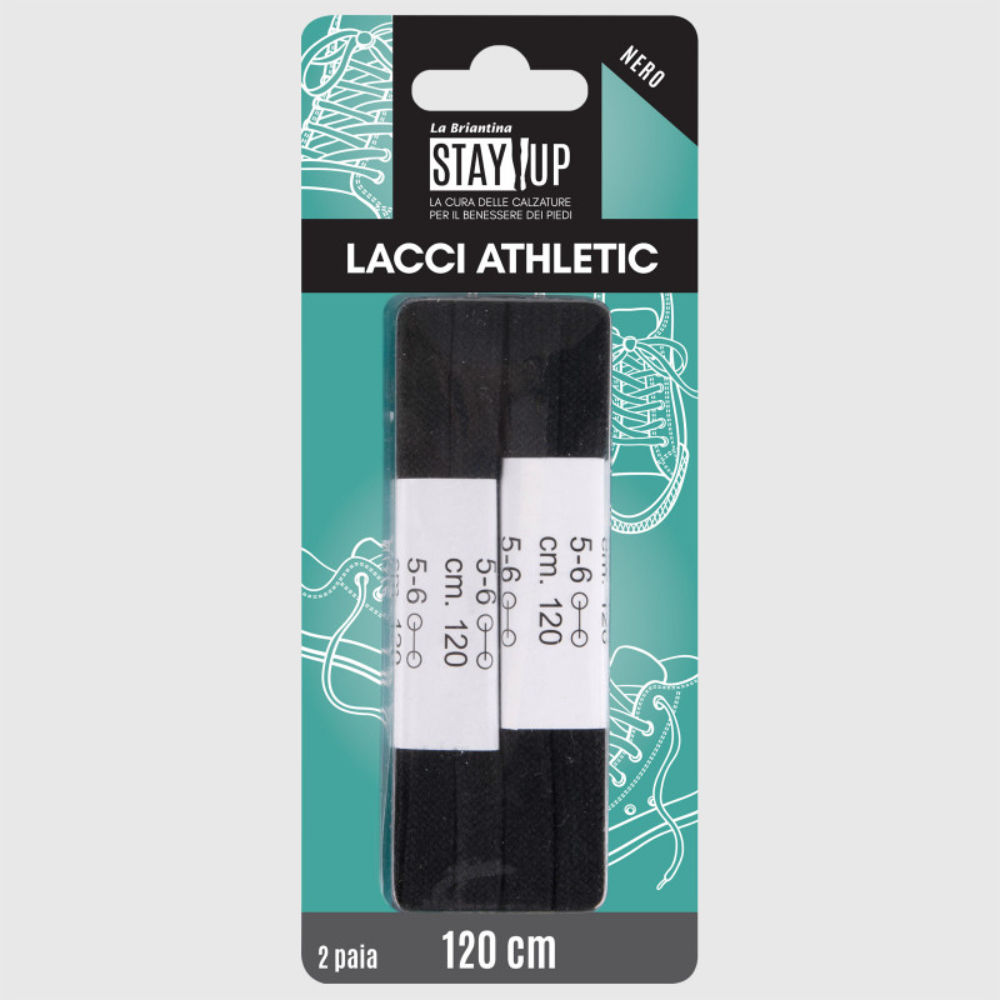 LACCI SCARPE PIATTI - NERO - 120CMBriantina