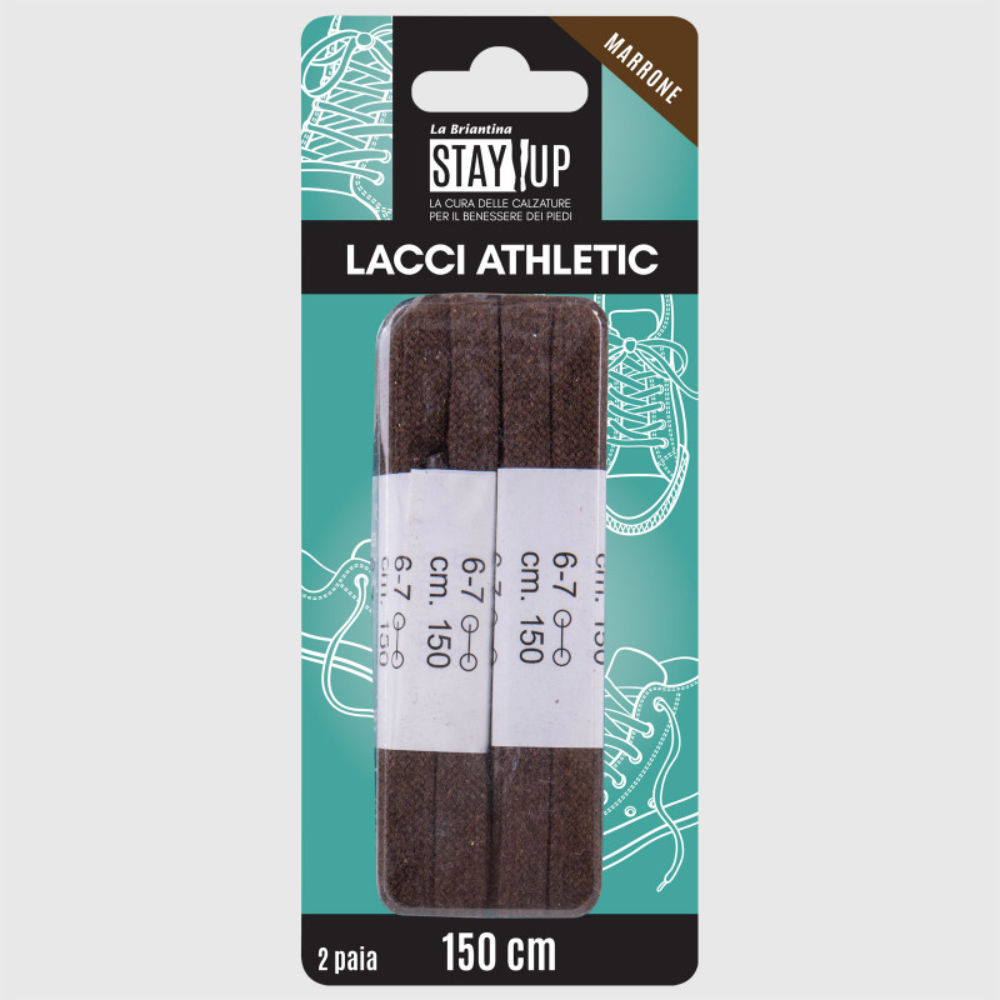 LACCI SCARPE PIATTI - MARRONE - 150CMBriantina