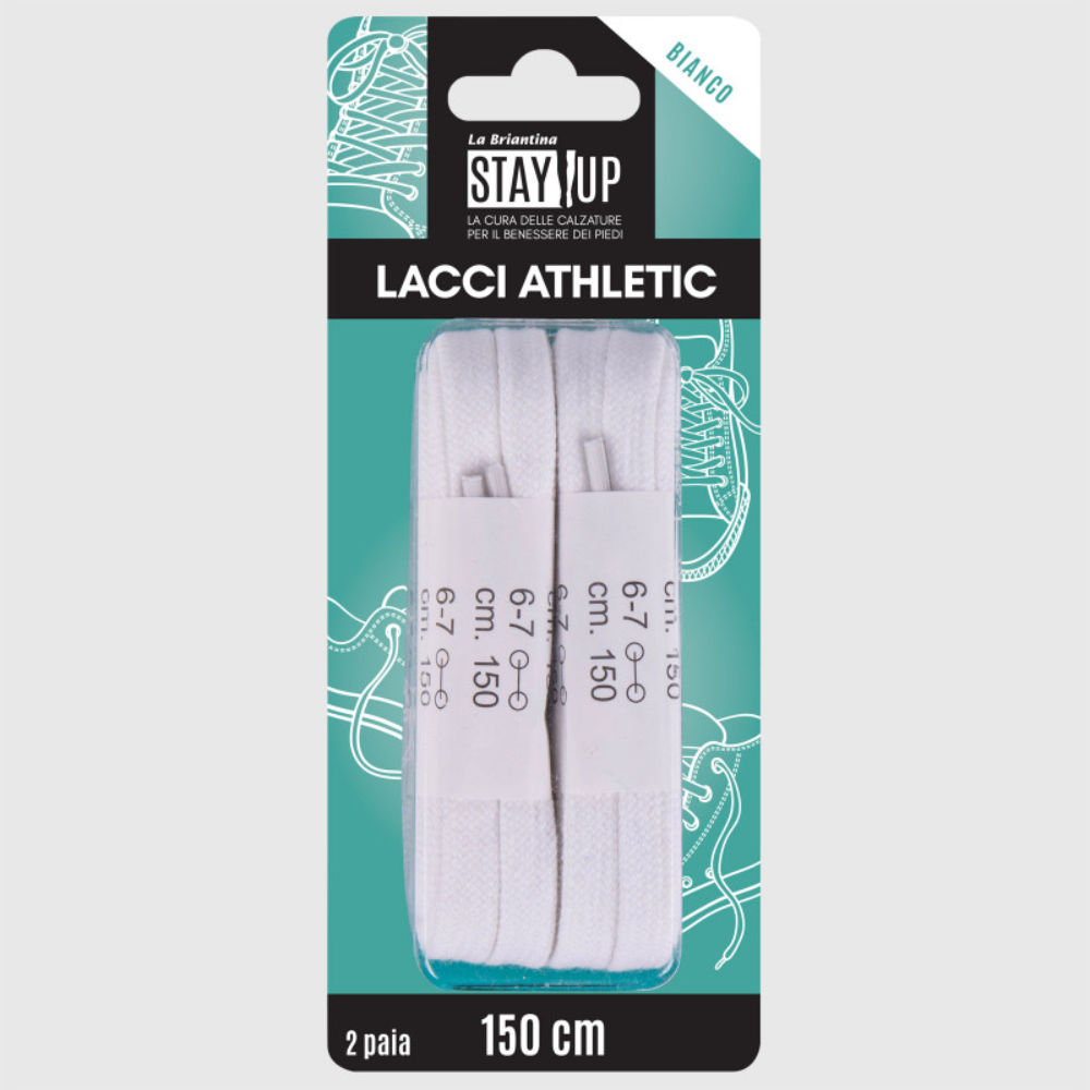 LACCI SCARPE PIATTI - BIANCO - 150CMBriantina