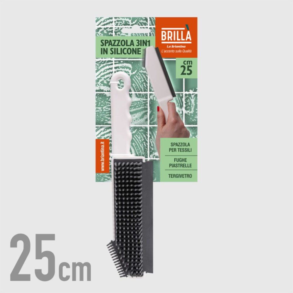 SPAZZOLA IN SILICONE 3 IN 1 - MULTIUSOBriantina