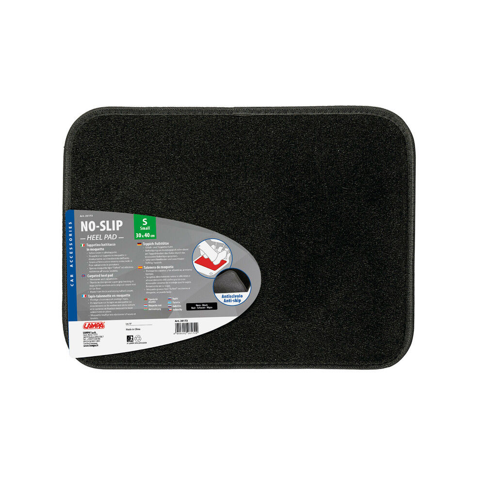 Tappetino No-Slip Battitacco Moquette - S - 30x40CM NeroLampa