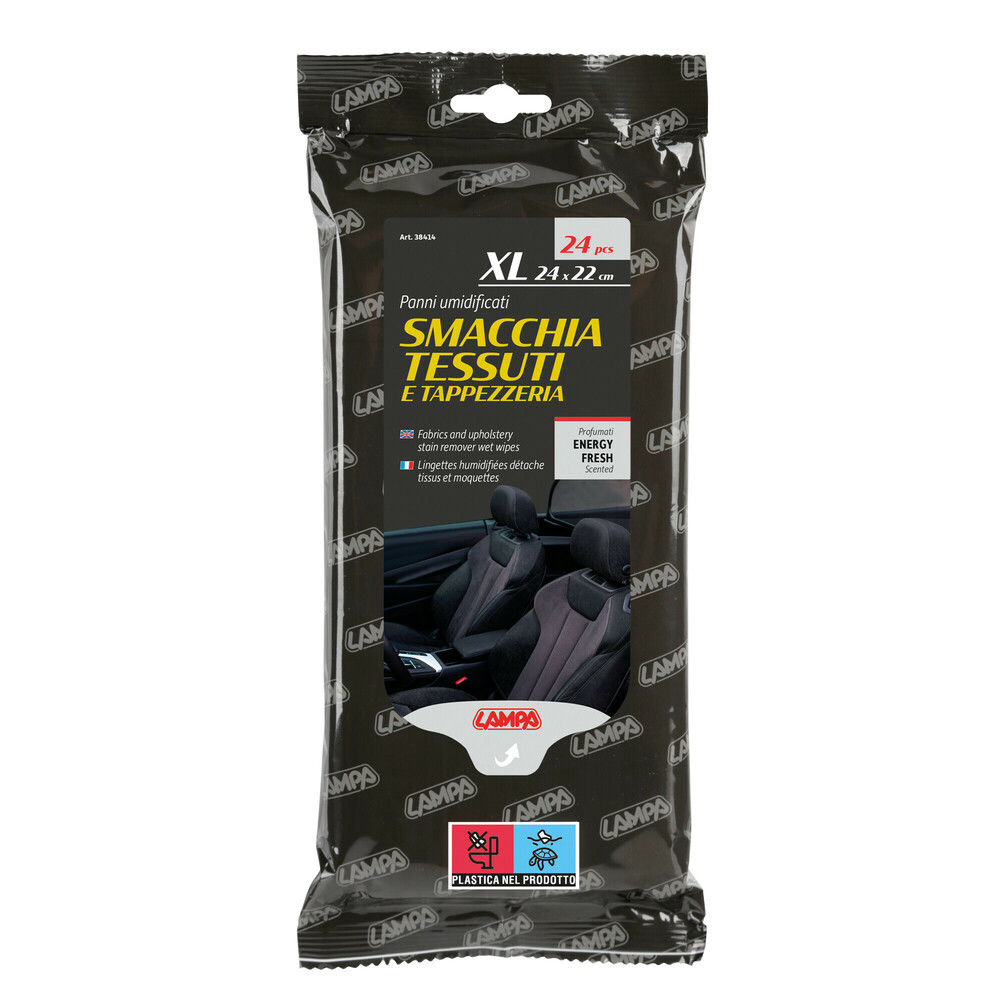 SALVIETTINE SMACCHIA TESSUTI/TAPPEZZERIA - 24PZLampa