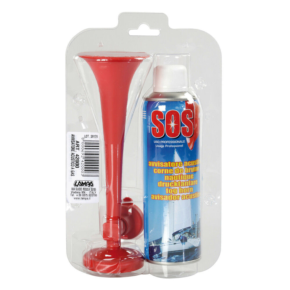 AVVISATORE ACUSTICO A GAS     BOMBOLA DA 300 MLLampa