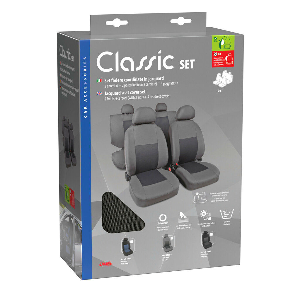 SET FODERE AUTO COORDINATE - CLASSIC NEROLampa