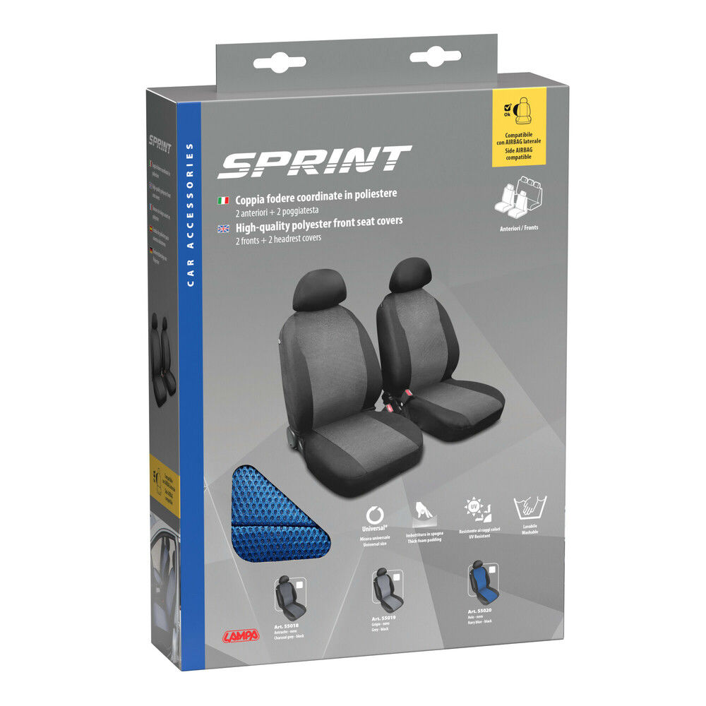SET 2 COPRISEDILI ANTERIORI - SPRINT BLULampa