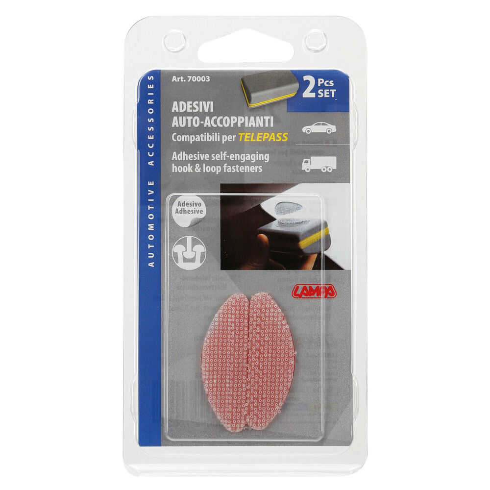 LAMPA - ADESIVI CON VELCRO - 2PZLampa