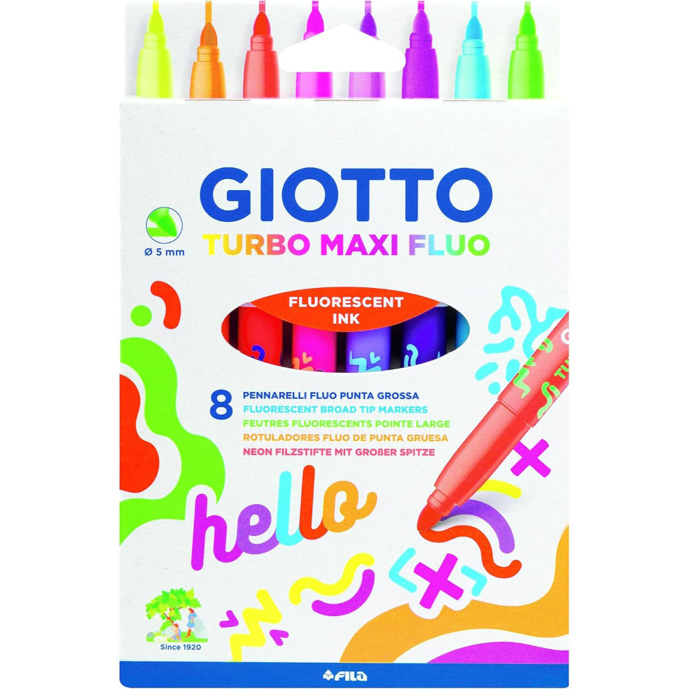 GIOTTO PENNARELLI TURBO MAXI FLUO 8PZGiotto