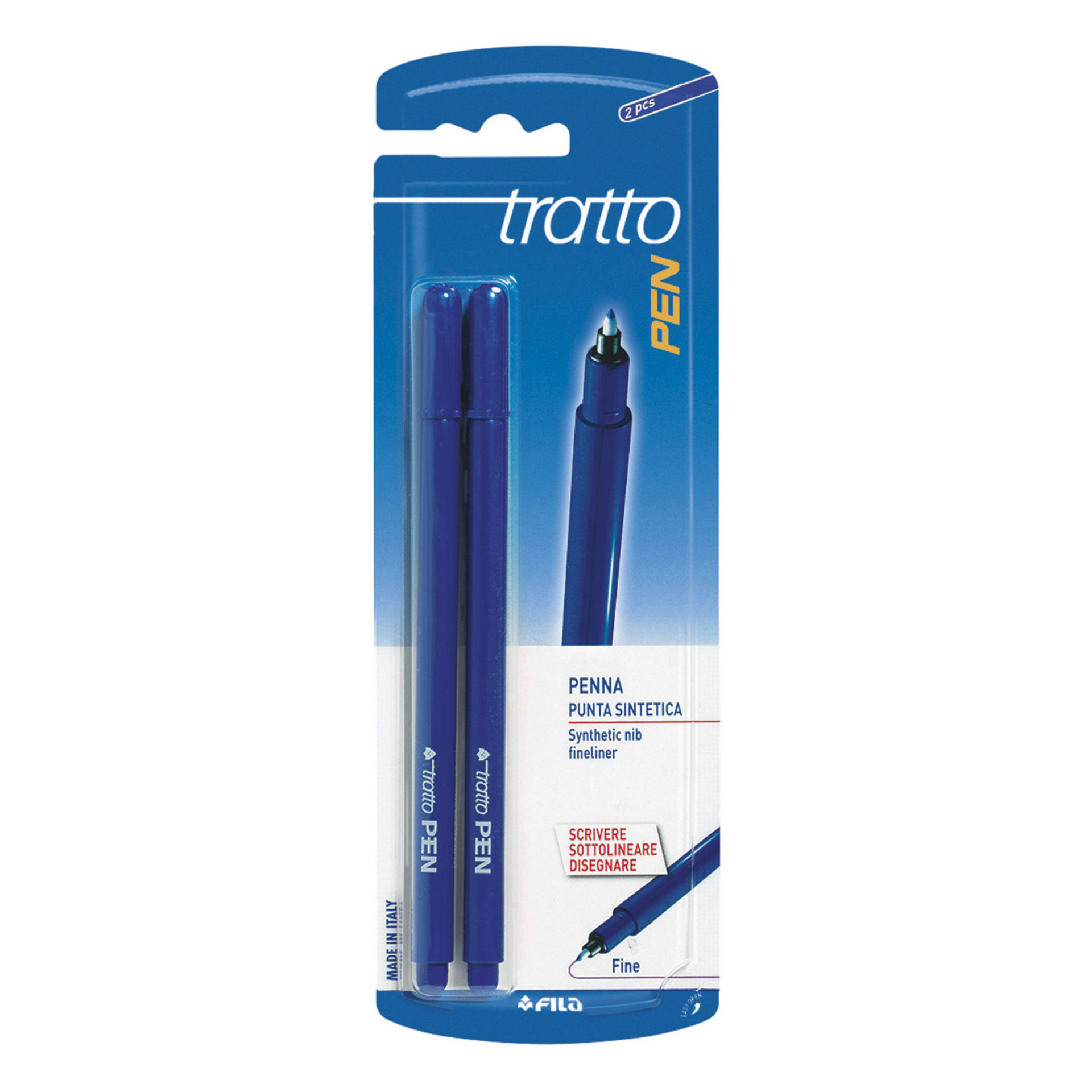 FILA PENNA TRATTO PEN PZ. 2 BLU     030801Fila