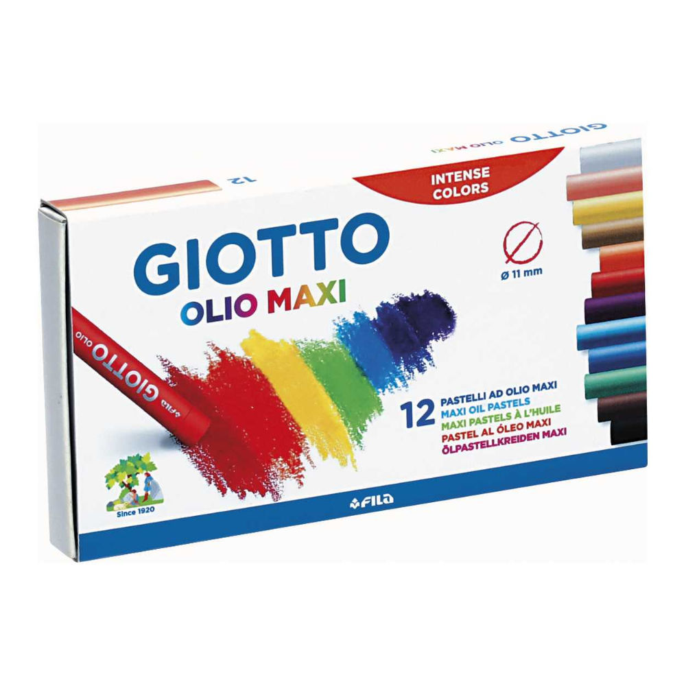 GIOTTO OLIO MAXI 12 PASTELLIGiotto