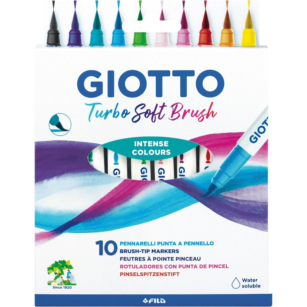 GIOTTO PENNARELLI TURBO SOFT BRUSH 10PZGiotto