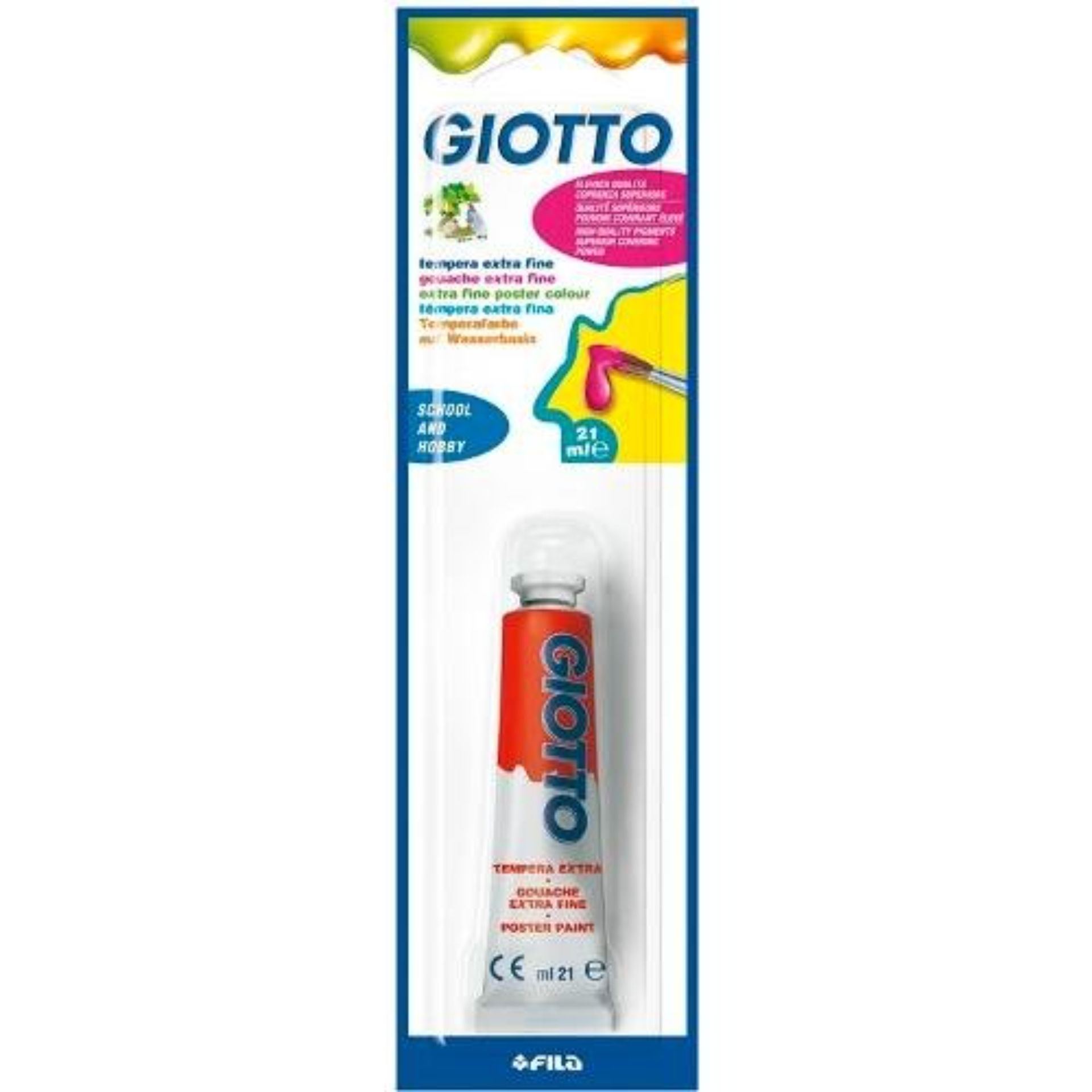 FILA TEMPERA SFUSO ML.21 ROSSO CARMINIO 066209Fila