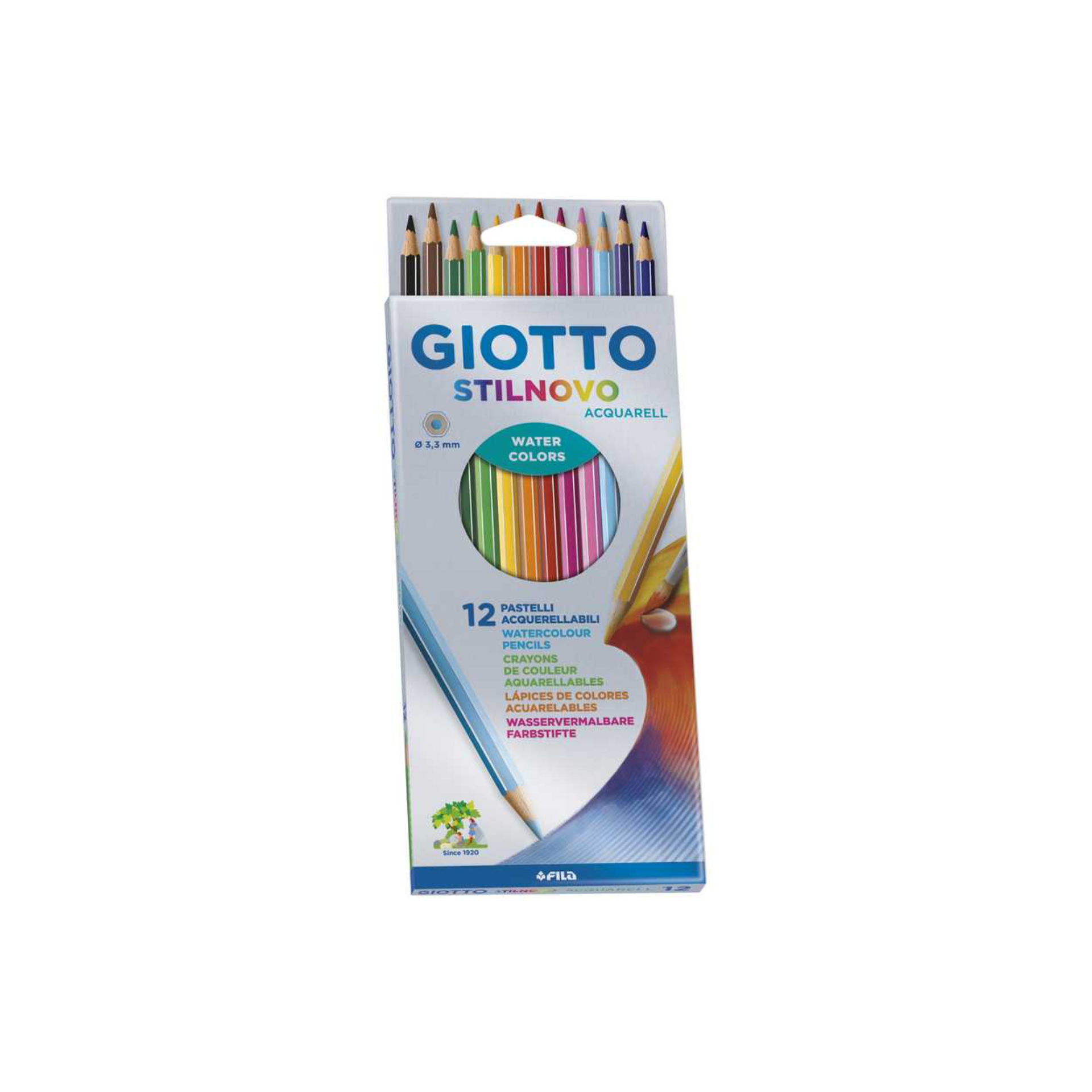 PASTELLO STILNOVO SCAT.12 COL. AQUAR. APPEND. 2557Giotto