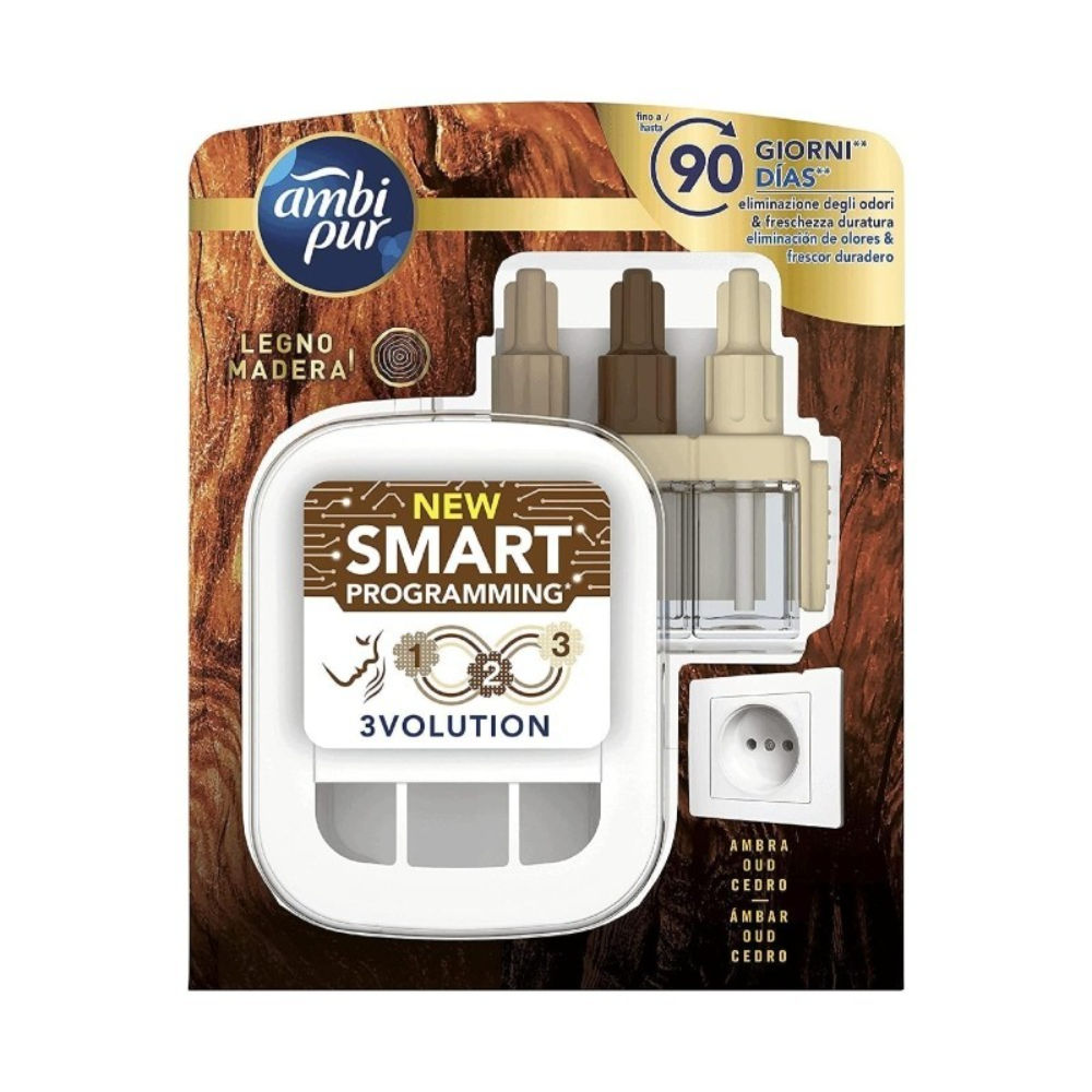 AMBIPUR KIT DIFFUSORE 3VOLUTION - LEGNO MADERAAmbipur