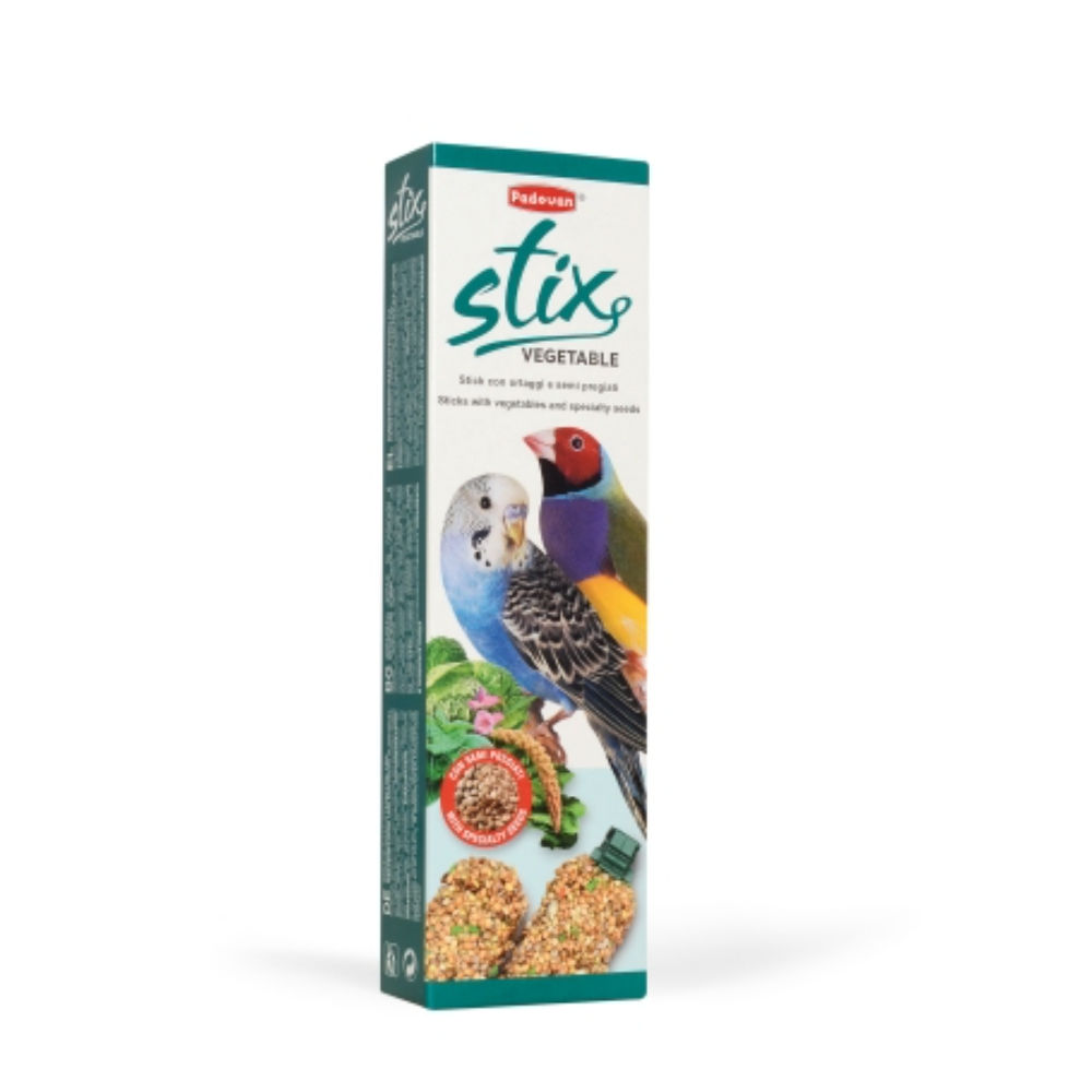 Stix Vegetable - Mangime per Cocorite ed Esotici - 80gPadovan