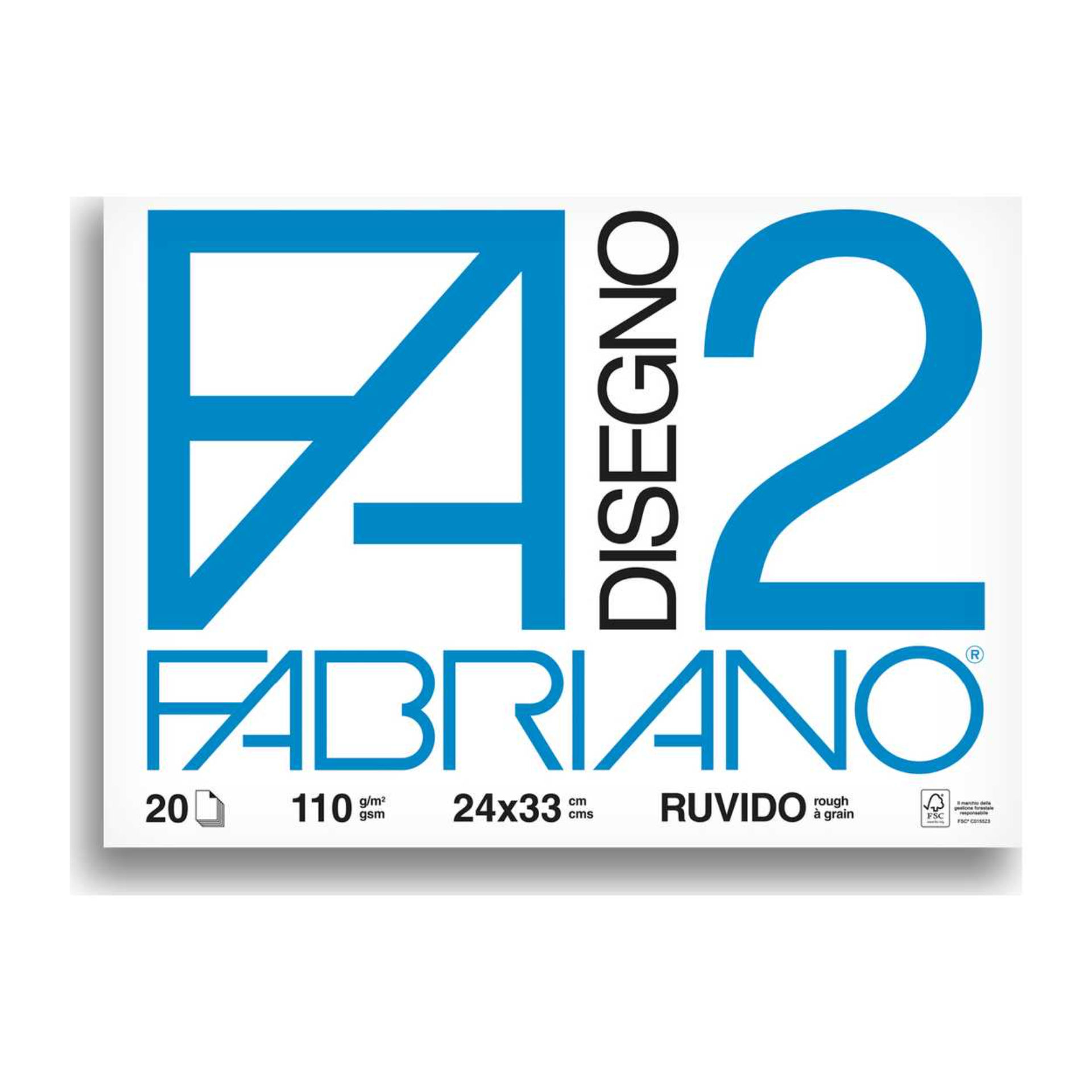 BLOCCO FABRIANO 516 - F2 24X33 FG.20 RUVIDOFabriano