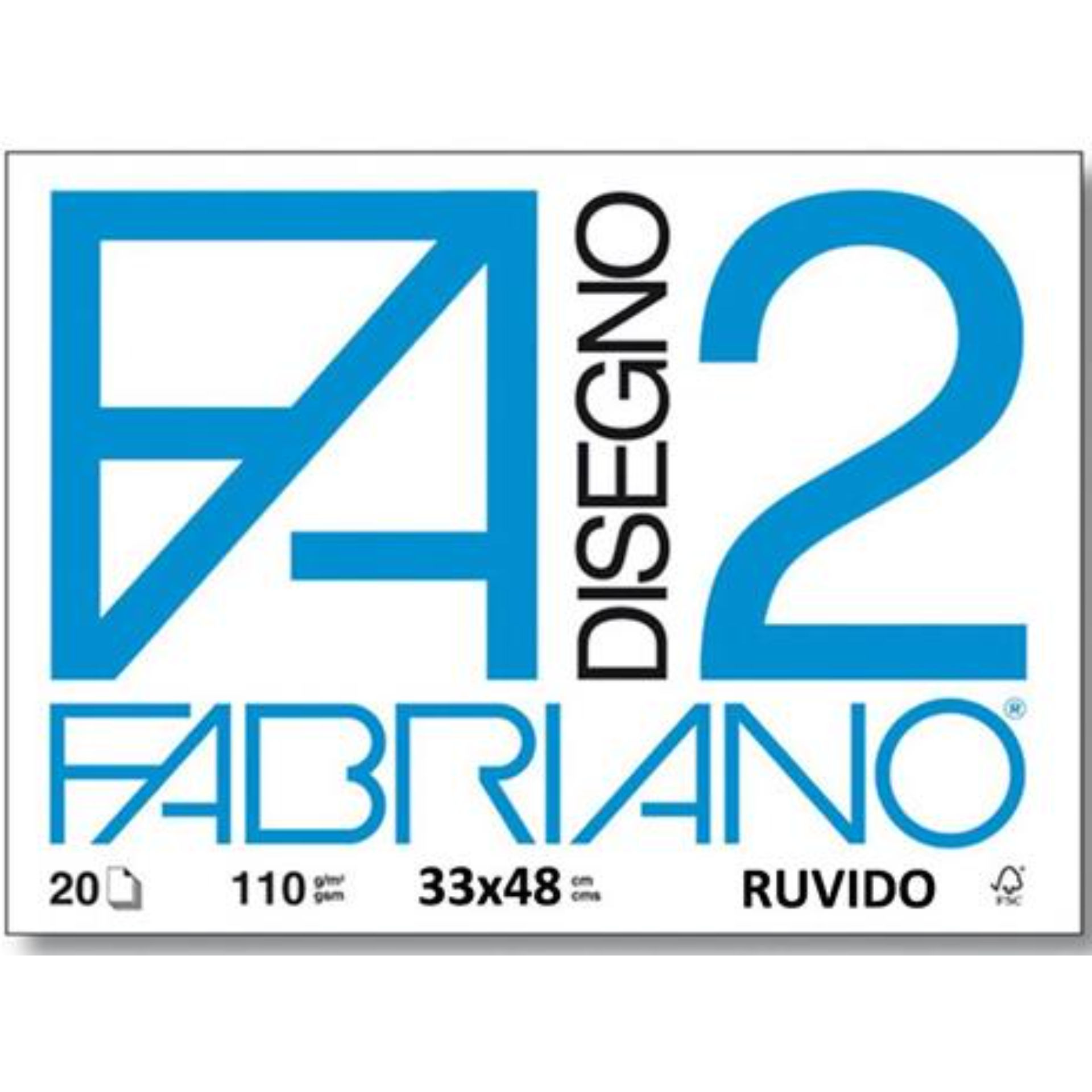 BLOCCO FABRIANO 534 - F2 33X48 FG.12 RUVIDOFabriano