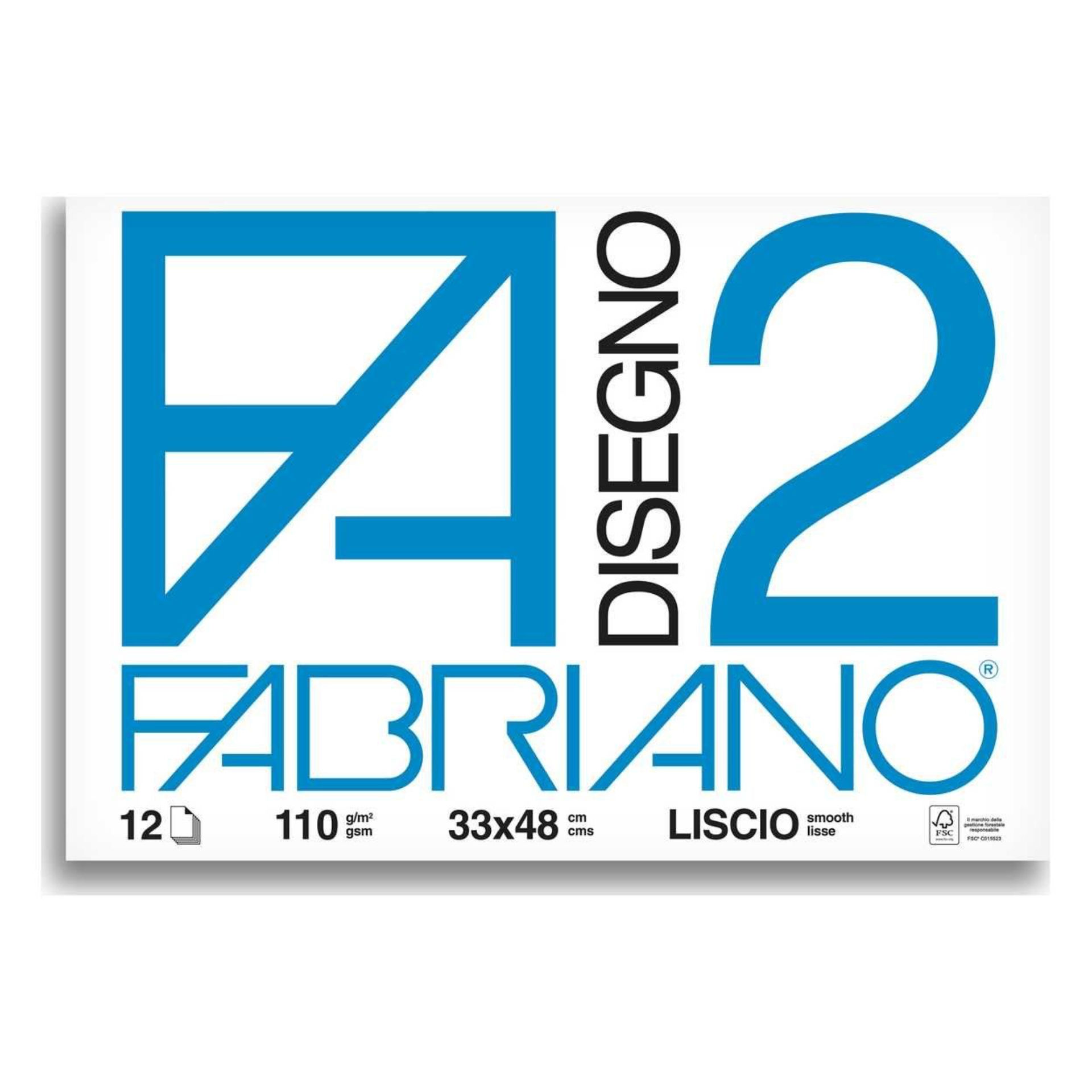 BLOCCO FABRIANO 534 - F2 33X48 FG.12 LISCIOFabriano